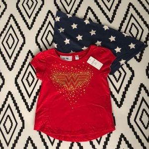 Wonder Woman Toddler T-Shirt with Cape